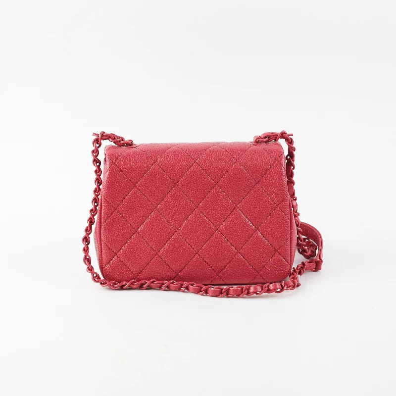 Chanel Chain Strap Handbag for Everyday UseChanel Incognito Caviar Mini Flap Bag Hotpink