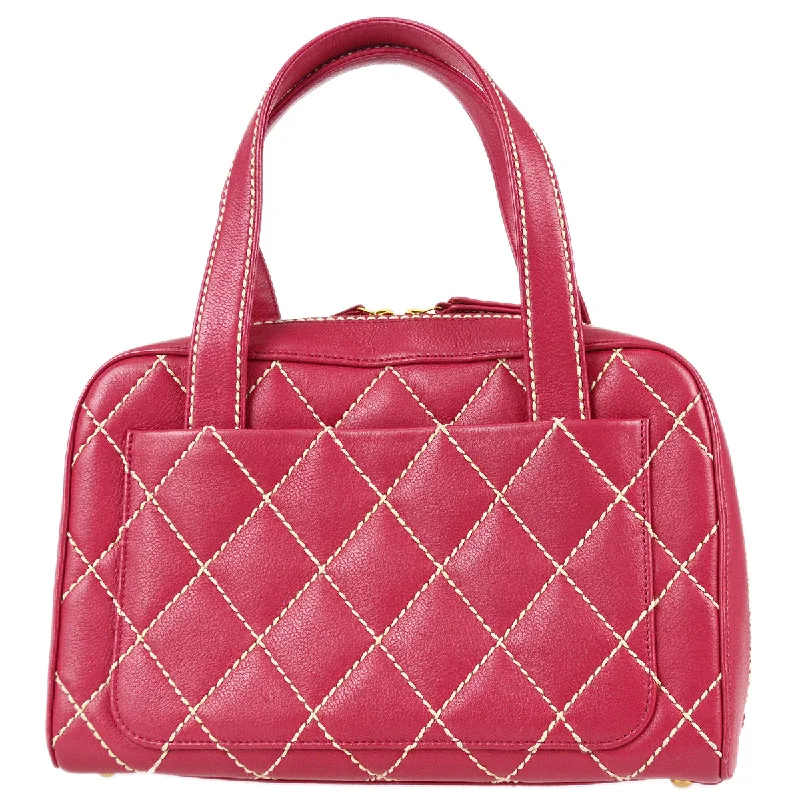 Chanel All - Match Handbag for Versatile StylingChanel Wild Stitch Handbag Pink