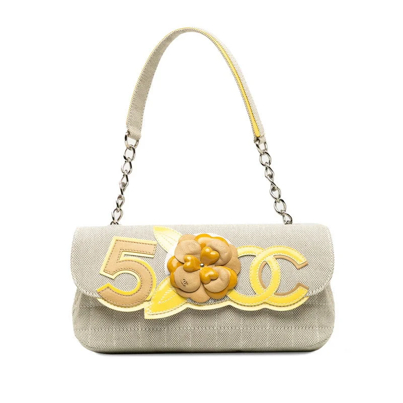 Chanel Medium Tote Bag for Office LadiesChanel Cocomark Chocolate Bar Camellia Chain houlder Bag Beige Yellow Canvas Patent Leather Lady CHANEL