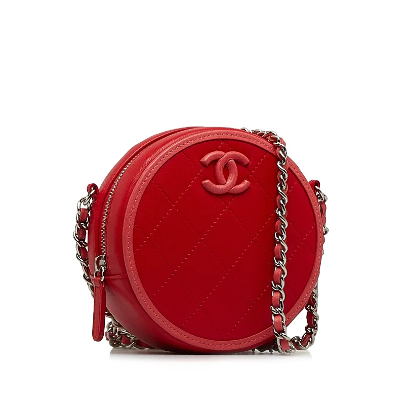 Chanel Handbag with Adjustable Strap for ComfortChanel Color Pop CC Round Crossbody Bag (nW6Kck)