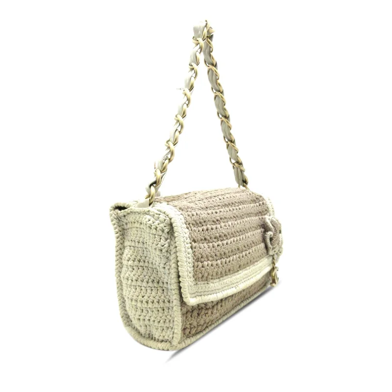 Chanel Luxury Handbag for High - End EventsChanel Crochet Camellia Flap (zv45xL)