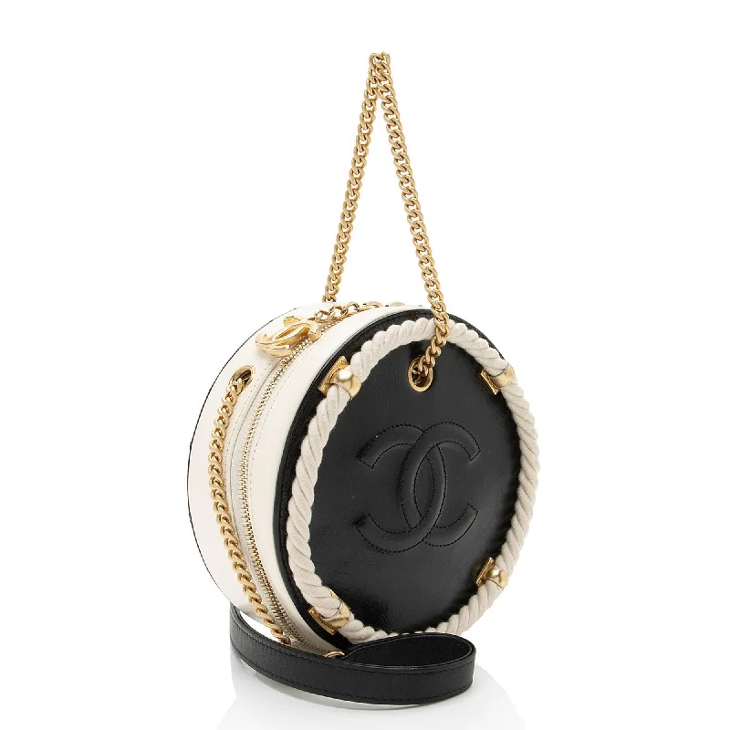 Chanel Vintage Inspired Handbag for Retro LoversChanel Crumpled Calfskin En Vogue Round Shoulder Bag (JKAuQO)