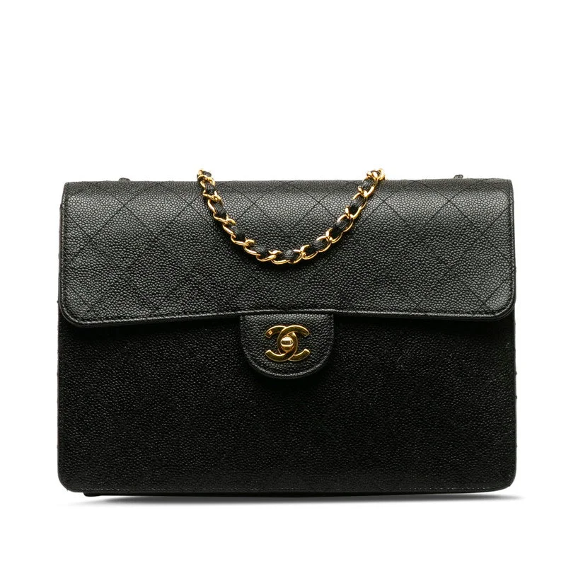 Chanel Limited Edition Handbag for CollectorsChanel Decamatrasse ingle Flap Gold  Chain Shoulder Bag Black   CHANEL