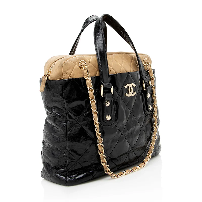 Chanel Designer Handbag with Unique DesignChanel Glazed Calfskin Portobello Large Tote - FINAL SALE (16186)