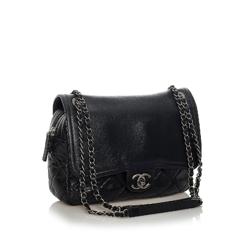 Chanel Small Crossbody Bag for TravelChanel In The Mix Zip Flap Leather Crossbody Bag (34482)