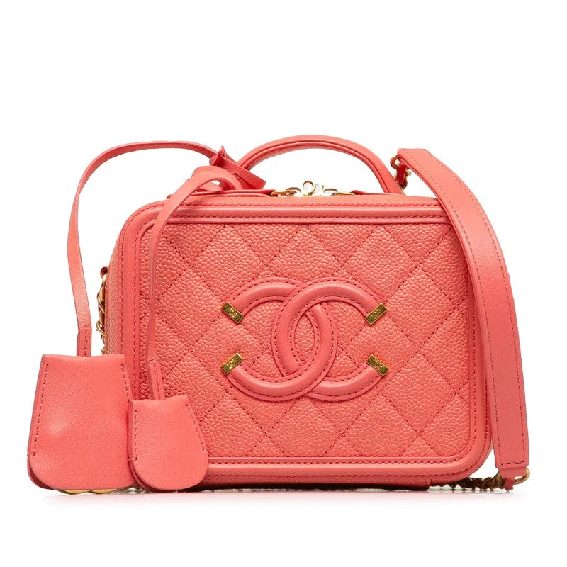 Chanel Lightweight Handbag for Daily ErrandsChanel Matrases Coco Mark CC Figure Handbags houlder Bag 2WAY Pink Caviar S  CHANEL