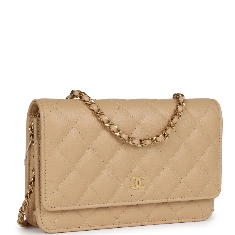 Chanel Limited Edition Handbag for CollectorsChanel Wallet on Chain WOC Beige Caviar Gold Hardware