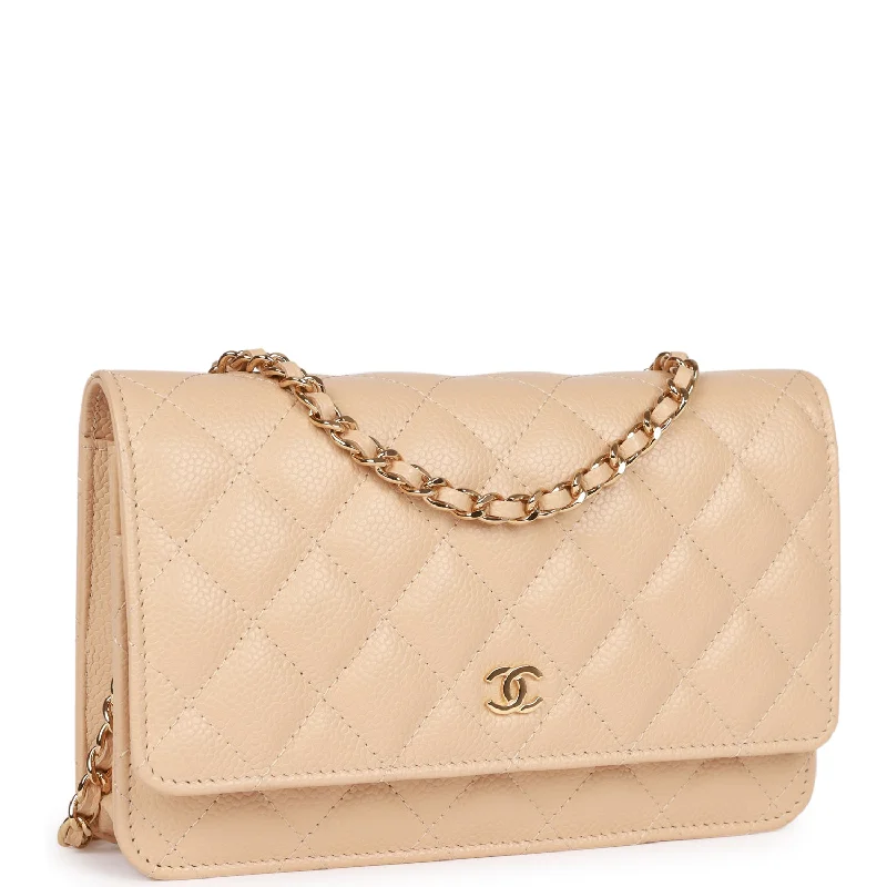 Chanel Medium Tote Bag for Office LadiesChanel Wallet on Chain WOC Beige Caviar Gold Hardware